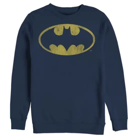 Men's Batman Logo Retro Caped Crusader Sweatshirt image {4}
