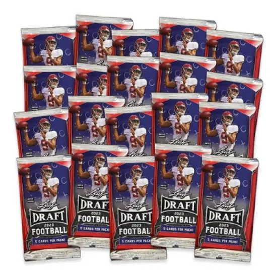 2023 Leaf Draft Football Trading Card Blaster Box image {2}
