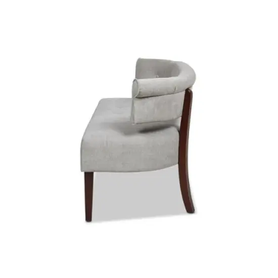 Jennifer Taylor Home Jared Roll Arm Tufted Bench Settee image {2}