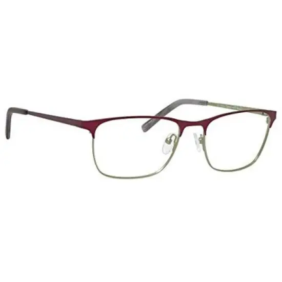 Ernest Hemingway H4818 Designer Stainless Steel Eye Glasses Frame in Lime Green Burgundy Red Demi/Demo Lens 138mm Frame/54mm Lens Width image {2}