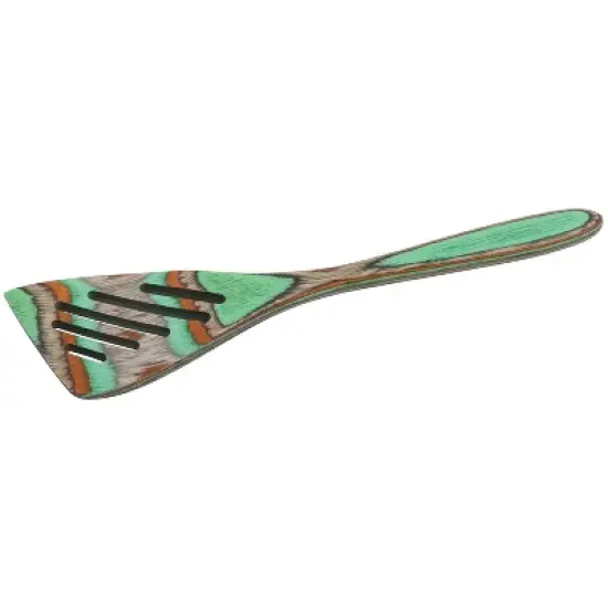 Island Bamboo 8-Inch Pakkawood Mini Slotted Spatula image {4}