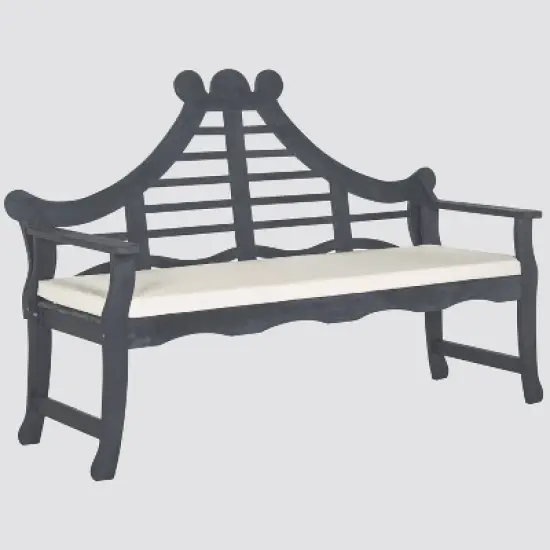 Azusa Bench - Gray/Beige - Safavieh image {2}