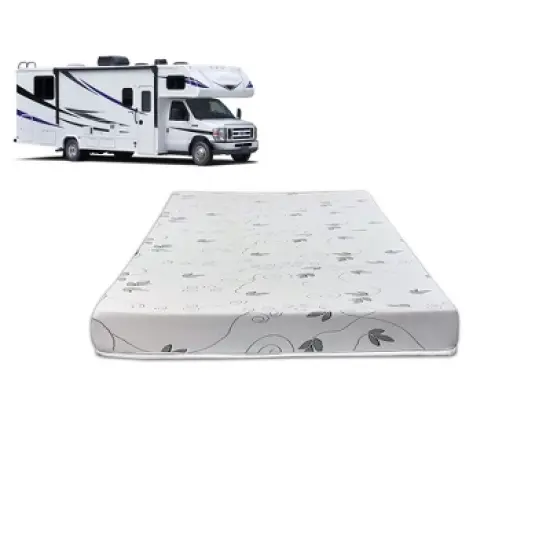 Continental Sleep, 4" High-Density Foam RV Mattress Replacement, Medium Firm, Good for Trailers, Camper Vans, image {6}