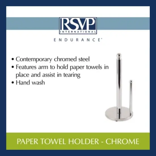 Rsvp Paper Towel Holder - Stainless Steel image {9}