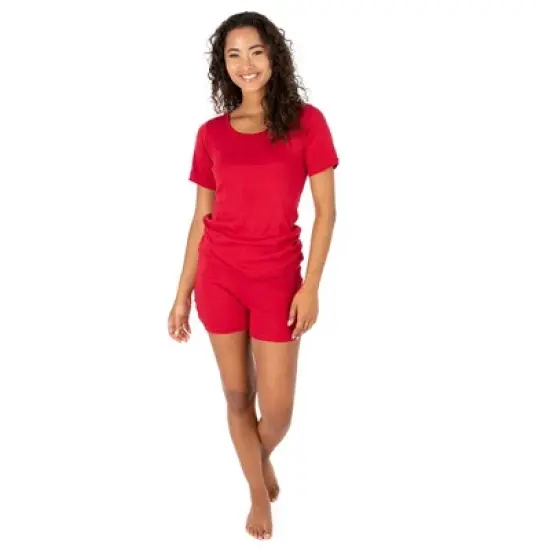 Leveret Womens Two Piece Short Cotton Pajamas image {4}