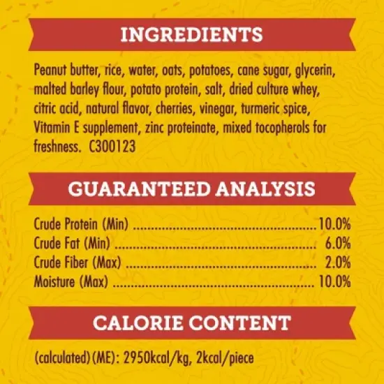 Zukes Mini Naturals Peanut Butter & Oats Recipe Chewy Training Dog Treats - 6oz image {5}