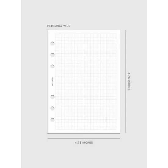 Graph Note Planner Inserts | Cloth & Paper image {12}