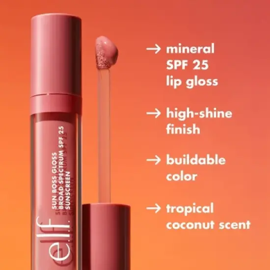 e.l.f. Sun Boss Gloss Sunscreen - SPF 25 - 0.13 fl oz image {5}