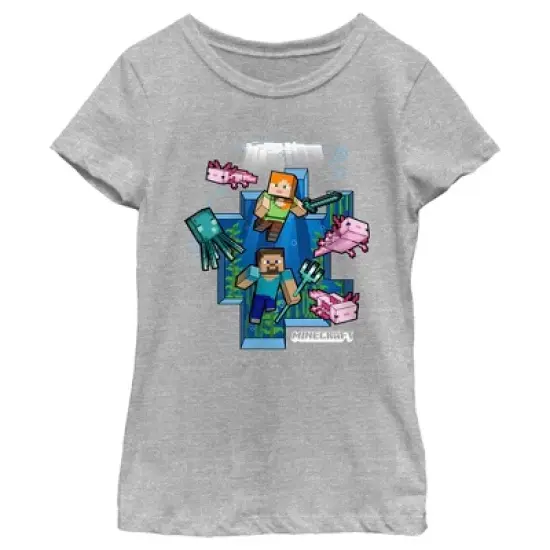 Girl's Minecraft Under the Sea T-Shirt image {4}