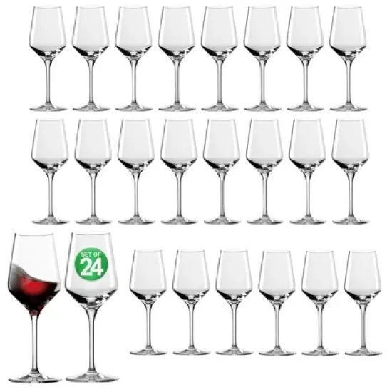 NutriChef Crystal Wine Glass Set, Ultra Clear, Elegant, 7oz, 2-Piece image {8}
