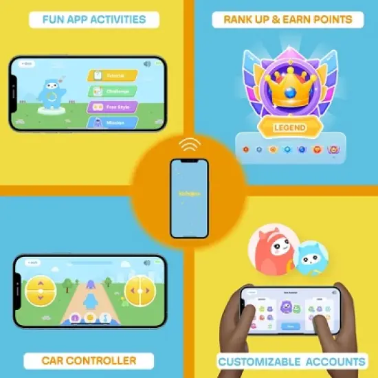 Kidzone 360 Spin Wifi Bumper Car for Toddlers & Kids image {2}