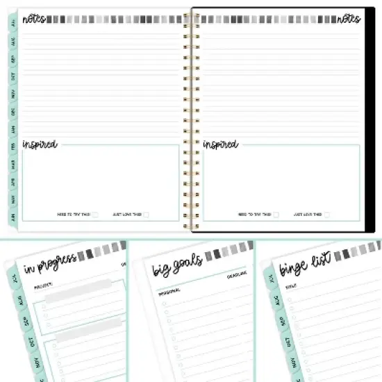 Cambridge 2024-25 Weekly/Monthly Planner 11"x9.375" Paper Curator: Academic Agenda, Twin-Wire Binding, Acid-Free Tabs image {1}