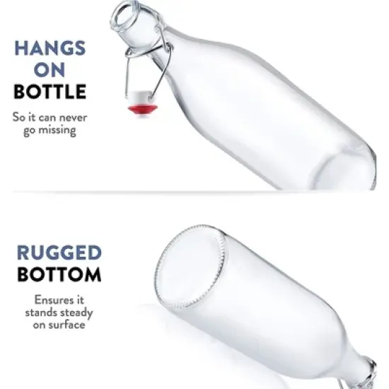 Bormioli Rocco Giara Bottle, Clear - Set of 6 image {4}