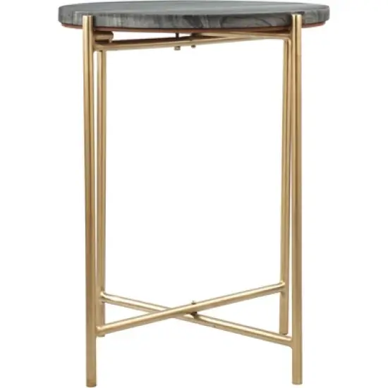 Antwohnette Side Table Marble Gray - ZM Home image {2}