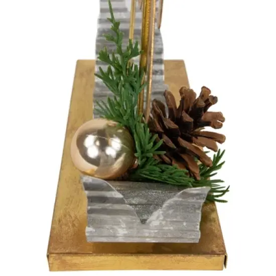 Northlight Pine Foliage and Pine Cone "NOEL" Christmas Decoration - 11" image {6}