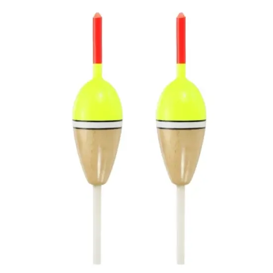 Unique Bargains Plastics Oval Bobber Gear Fishing Floats Rigs 2 Pcs image {7}