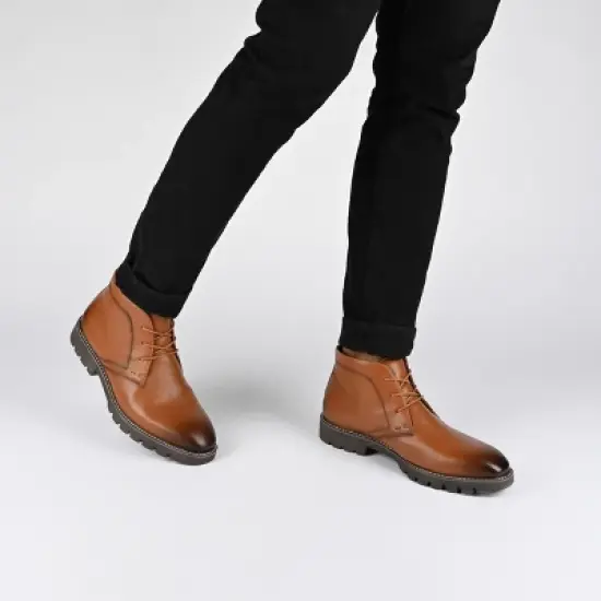 Vance Co. Bowman Tru Comfort Foam Wingtip Lace-up Ankle Boot image {8}