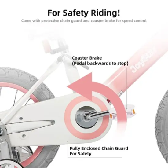 JOYSTAR Vintage Kids Bike with Training Wheels & Basket image {5}