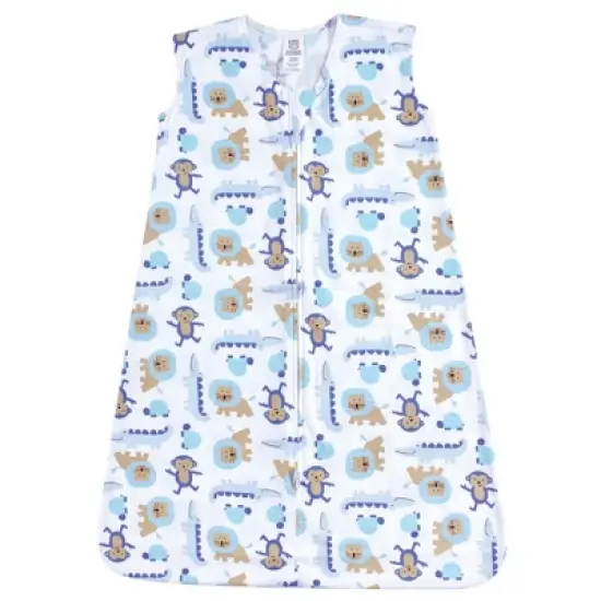 Luvable Friends Baby Boy Sleeveless Jersey Cotton Sleeping Bag, Sack, Blanket, Boy Jungle Jersey image {2}