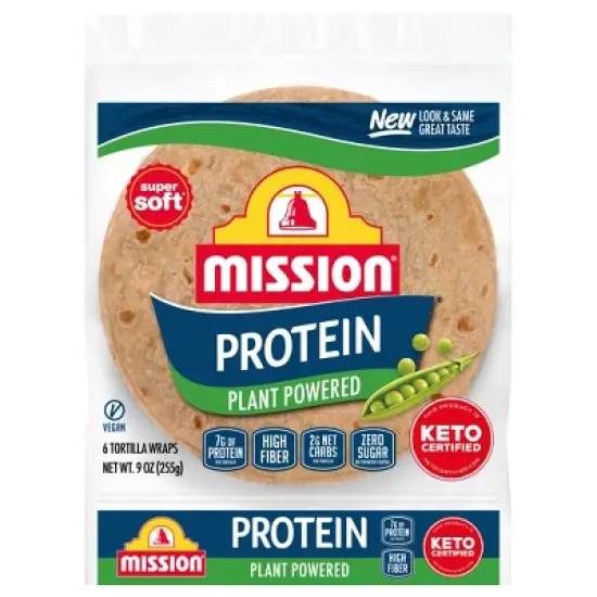 Mission Protein Tortilla Wraps - 9oz/6ct image {9}