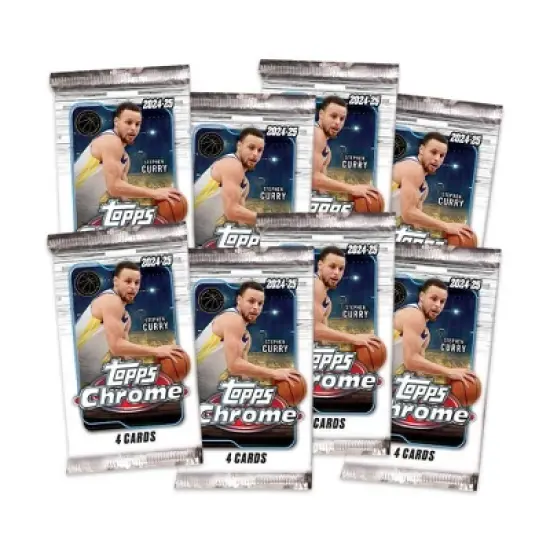 2024-25 Topps NBA Chrome Basketball Trading Card Blaster Box image {2}