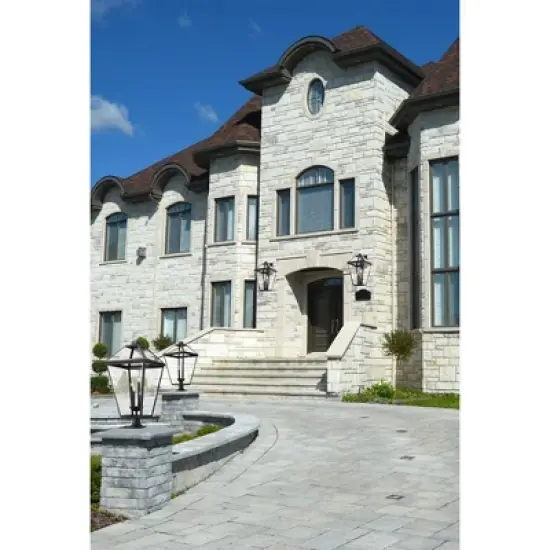 Talbot Outdoor Pendant Light - Black Steel, 4 Bulbs, Dimmable, Wet Rated, 19.5" x 36.75" image {3}