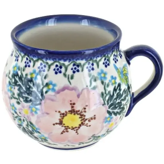 Blue Rose Polish Pottery 455 Vena Bubble Mug image {3}