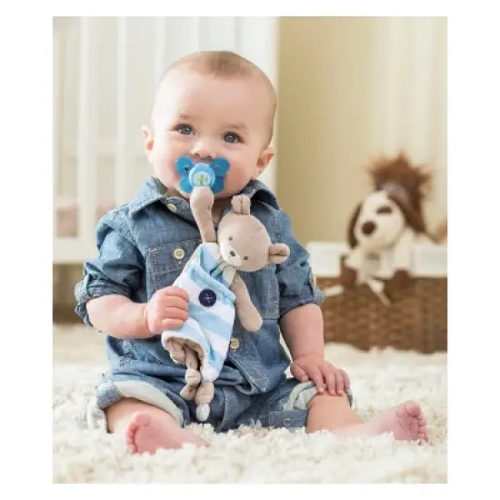 Chicco Pocket Buddies Pacifier Holder - Blue image {4}