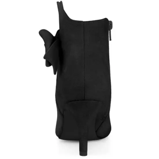 Perphy Bow Pointed Toe Stiletto Heels Ankle Boots for Women image {2}