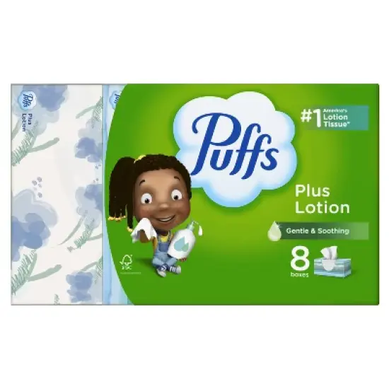 Puffs Plus Lotion Gentle & Soothing Facial Tissue image {14}