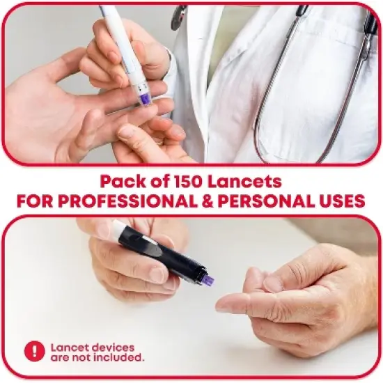 Sterile Twist-Cap Lancets 30G Purple image {5}