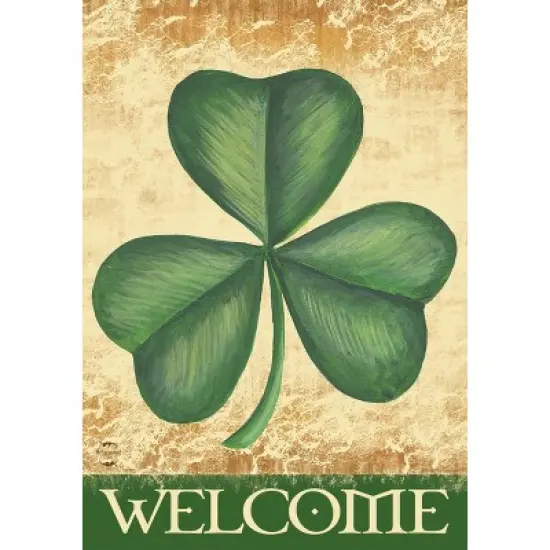Briarwood Lane Shamrock Welcome Garden Flag image {4}