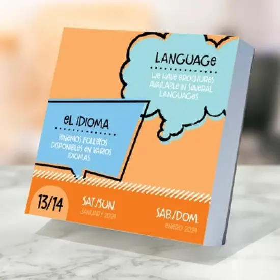 TF Publishing 2024 Daily Desktop Calendar 5.25"x5.25" Spanish Words image {2}