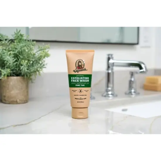 DR. SQUATCH Men's Natural Face Wash - Pine Tar - 4oz image {3}