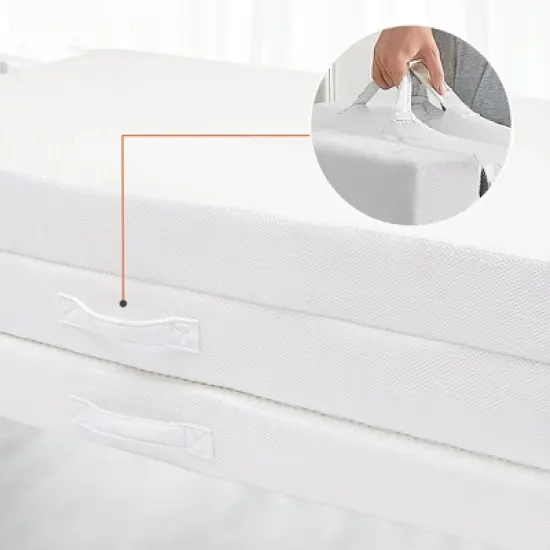 Cheer Collection 4" Tri-Fold Mattress with Soft Rayon from Bamboo Washable Cover image {5}