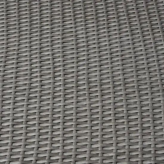 Santa Rosa Wicker Patio Storage Ottoman - Gray - Christopher Knight Home image {2}