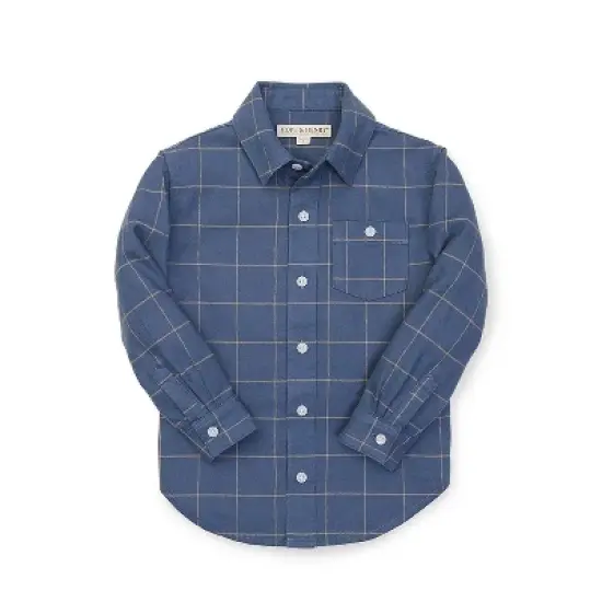 Hope & Henry Boys' Brushed Flannel Button Down Shirt, Infant image {7}