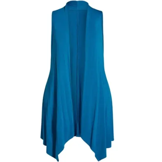 Women's Plus Size Kahlo Sleeveless Cardigan - blue | AVENUE image {3}