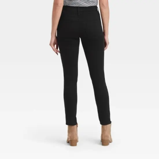 Women's High-Rise Skinny Jeans - Universal Thread&trade; Black image {1}