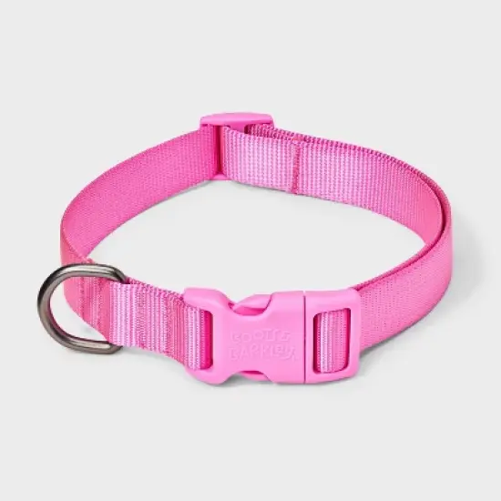 Basic DTM Adjustable Length and Reinforced Stitching Dog Collar - Pink - Boots & Barkley&trade; image {3}