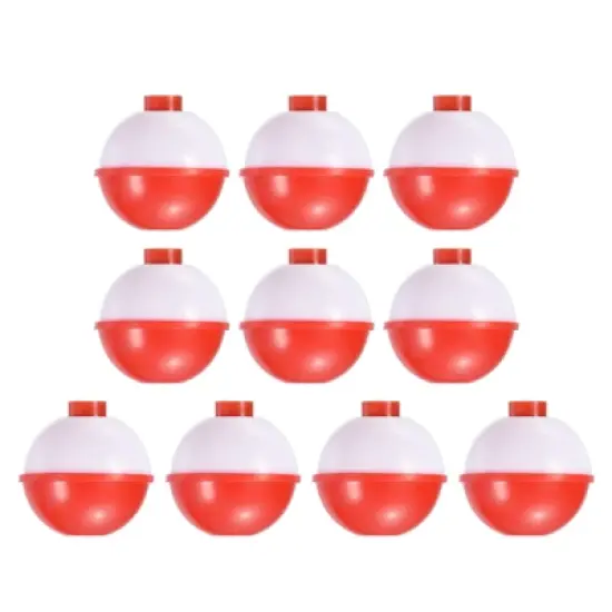 Unique Bargains Hard ABS Push Button Round Fishing Float 50 Pcs image {8}