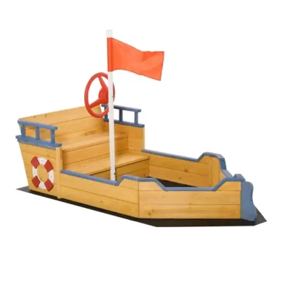 Dexmalle Wooden Kids Pirate Sandbox image {8}