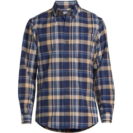 Lands' End Men's Traditional Fit Flagship Flannel Shirt image {16}