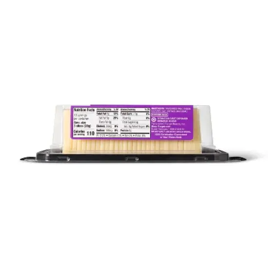 Extra Sharp White Cheddar Cracker Cut Cheese - 10oz/30 slices - Good & Gather&trade; image {1}