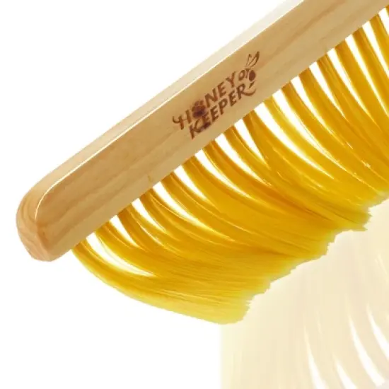 Honey Keeper 14-Inch Bee Hive Brush with Wooden Handle - Beekeeping Tool for Beekeepers image {1}