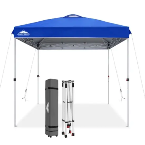 EAGLE PEAK 8x8ft Pop Up Canopy Tent Instant Outdoor Canopy with Wheeled Bag image {12}