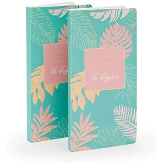 Paper Junkie 2 Pack Self Adhesive Planner Sticky Notes with Tabs, Tropical Design (4 x 8 in) image {7}