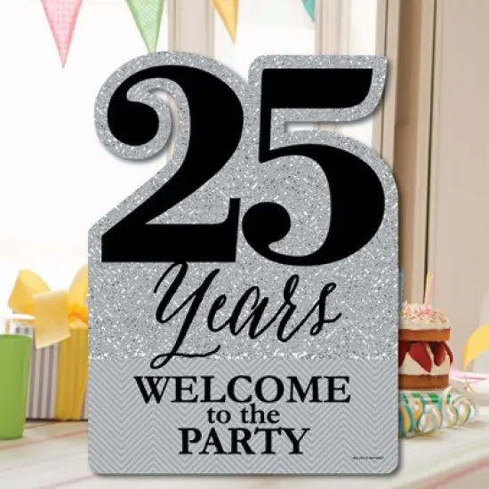 Big Dot of Happiness We Still Do - 25th Wedding Anniversary - Party Decorations - Anniversary Party Welcome Yard Sign image {4}
