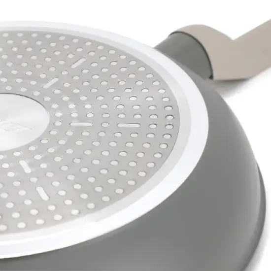 Oster Ambrose Nonstick Aluminum Frying Pan in Matte Grey image {3}