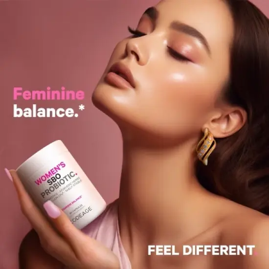 Codeage Women's SBO Probiotic 50 Billion CFU + Whole Food Prebiotics Supplement - 60ct image {7}